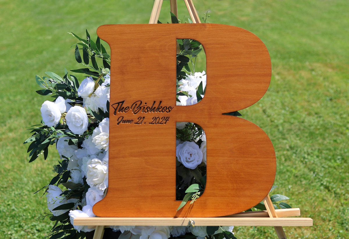 Personalized Letter Guest Book: Rustic Wedding Alternative