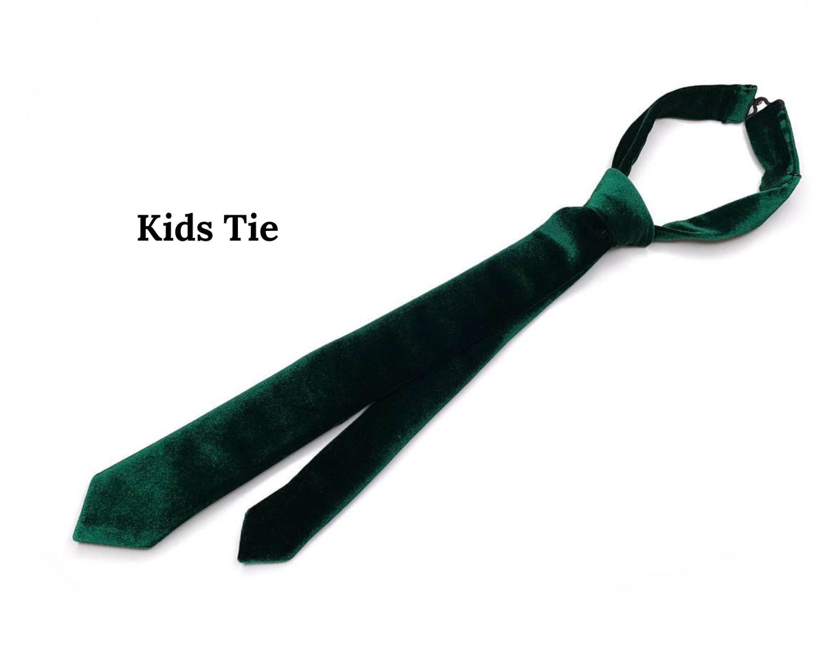 Luxurious velvet necktie, tie for men and boys, stylish look, party outfit