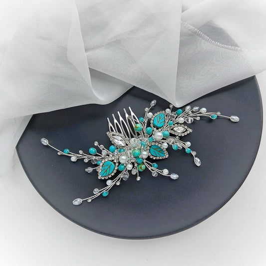 a close up of a hair comb on a plate