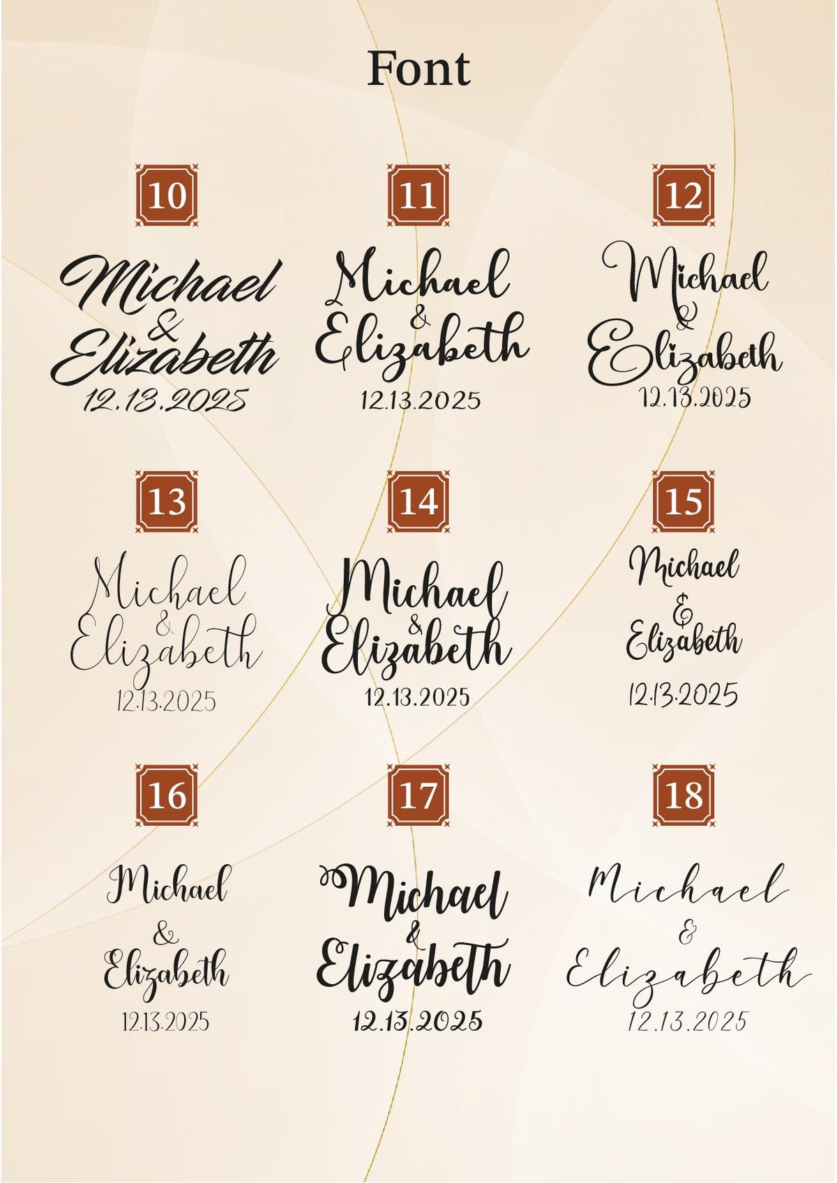 a bunch of different type of font and numbers