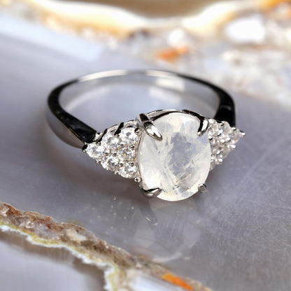 a close up of a ring on a table