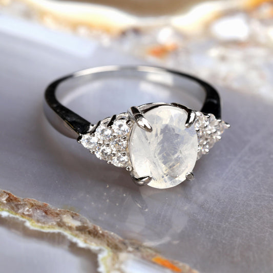 a close up of a ring on a table