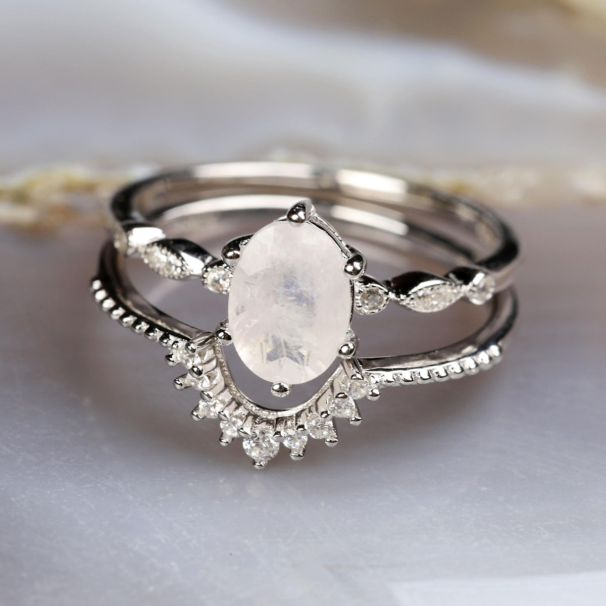 a close up of a ring on a table