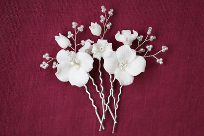 a bunch of flowers that are on a table
