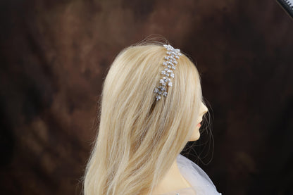 a woman's head with a hair comb in her hair