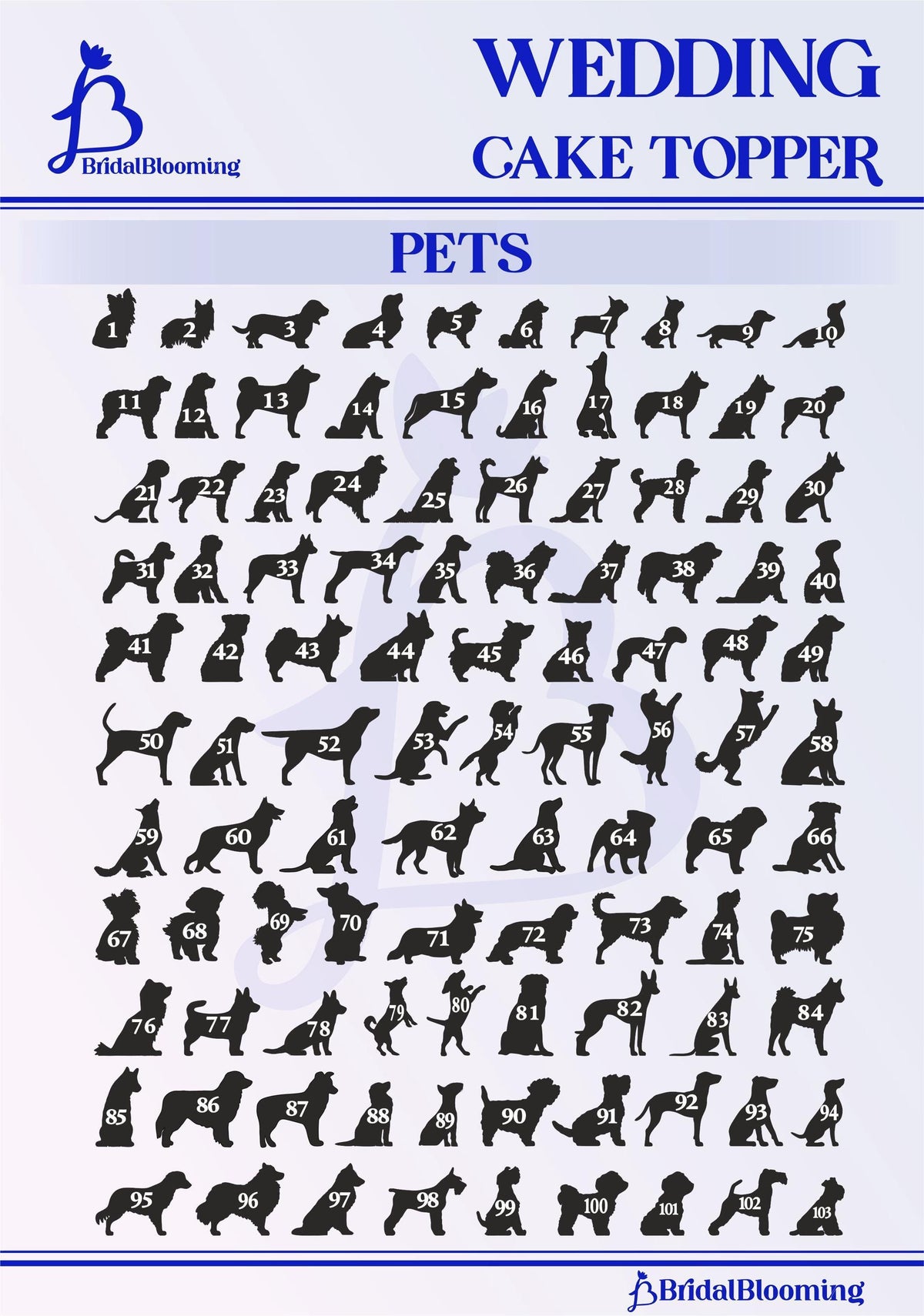 a wedding cake topper with dogs on it