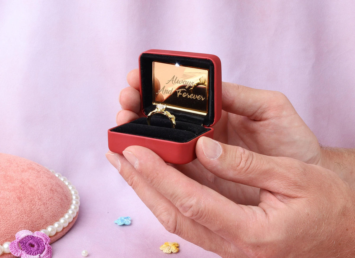 LED Engagement Ring Box: Proposal Ring Bearer