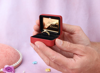 LED Engagement Ring Box: Proposal Ring Bearer