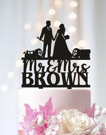 a wedding cake topper with the words we can create a custom cake topper