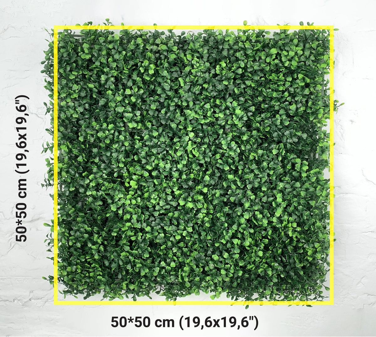 Green Grass Wedding Backdrop: Boxwood Hedge Panel (20"x20")