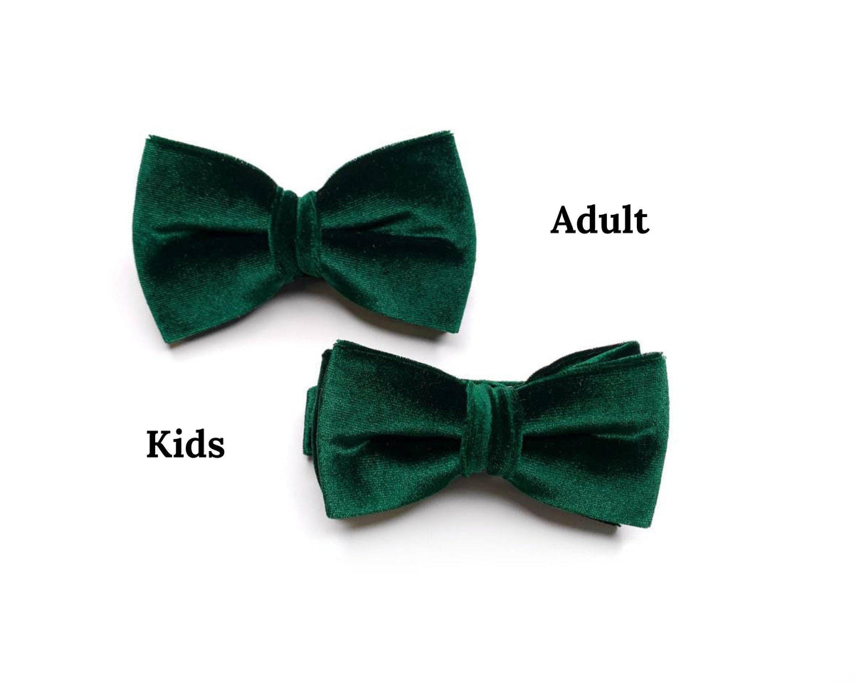 Velvet Suspenders and Bow Tie Set: Father & Son Wedding Outfit
