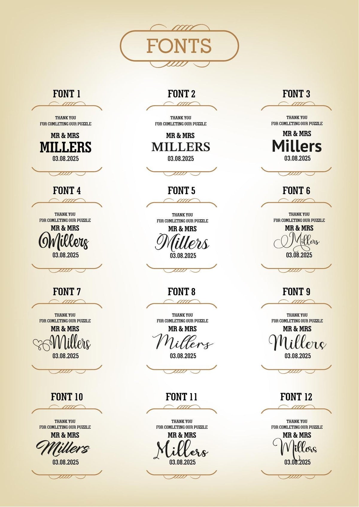 a set of calligraphy font and numbers