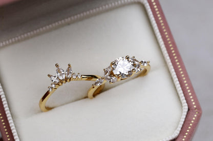 a close up of a ring in a box