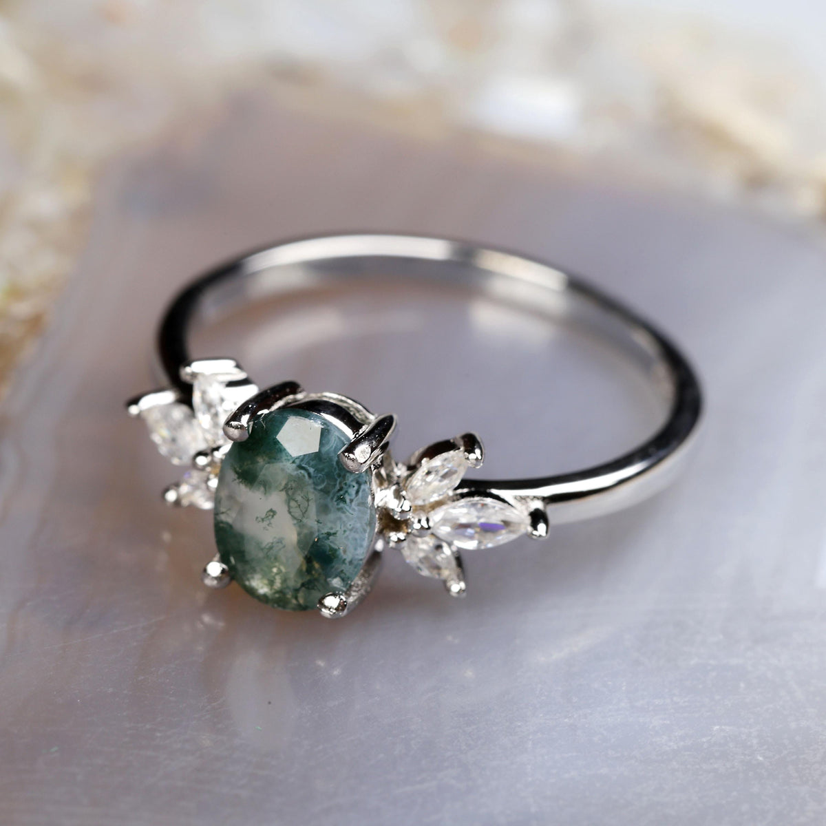 a close up of a ring on a table