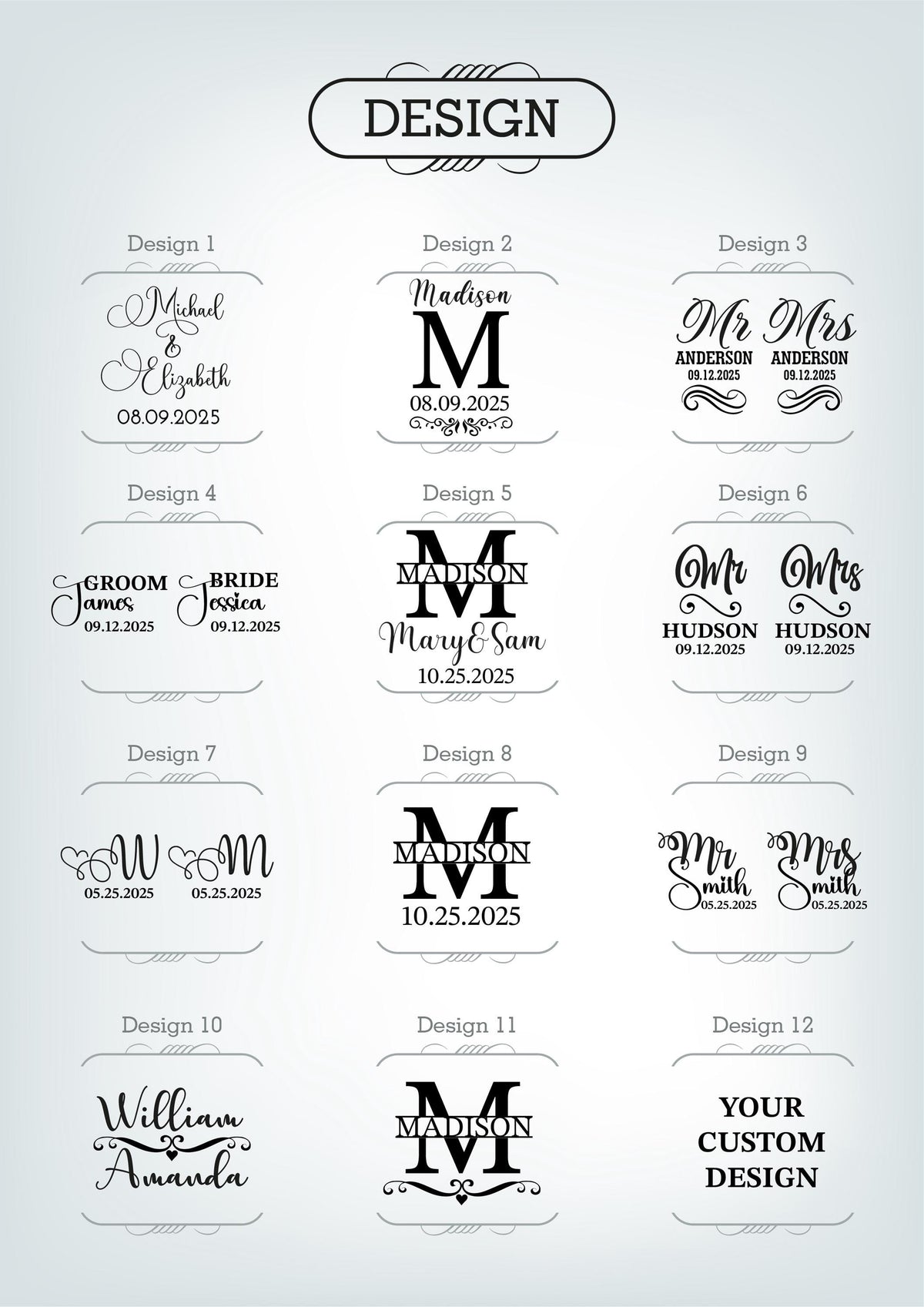 a bunch of different type of font and numbers