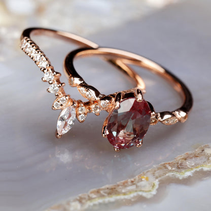 a couple of rings sitting on top of a table