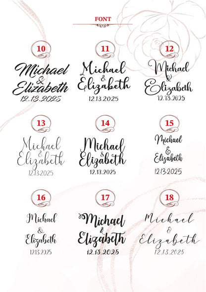 a bunch of different font and numbers on a sheet of paper