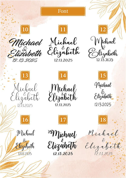 a large set of calligraphy font and numbers