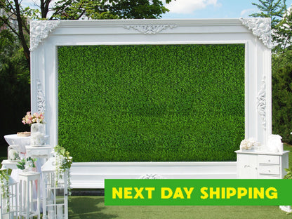 Green Grass Wedding Backdrop: Boxwood Hedge Panel (20"x20")
