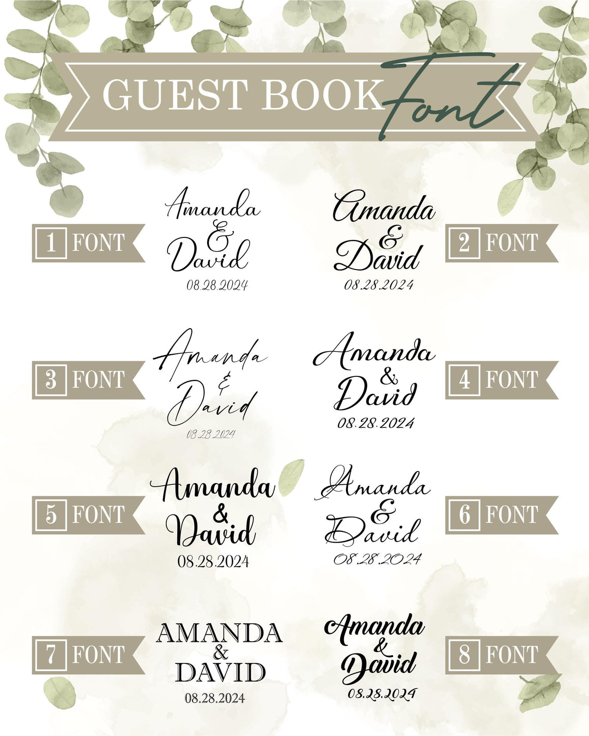 a bunch of different font and numbers on a white background