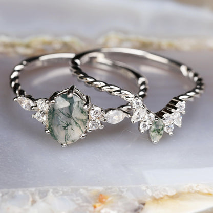 a couple of rings sitting on top of a table