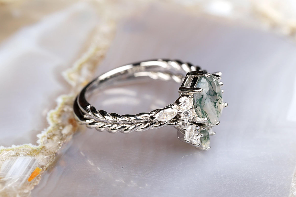 a close up of a ring on a table