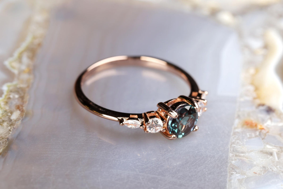 a close up of a ring on a table