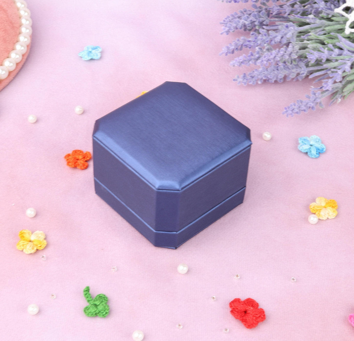 Leather Proposal Ring Box: Dainty Engagement, Wedding Keepsake