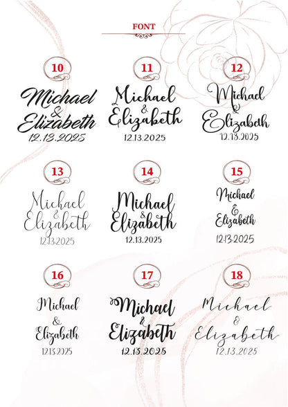 a bunch of different font and numbers on a sheet of paper