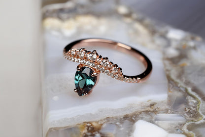 a close up of a ring on a rock
