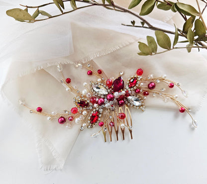 a close up of a hair comb on a white cloth