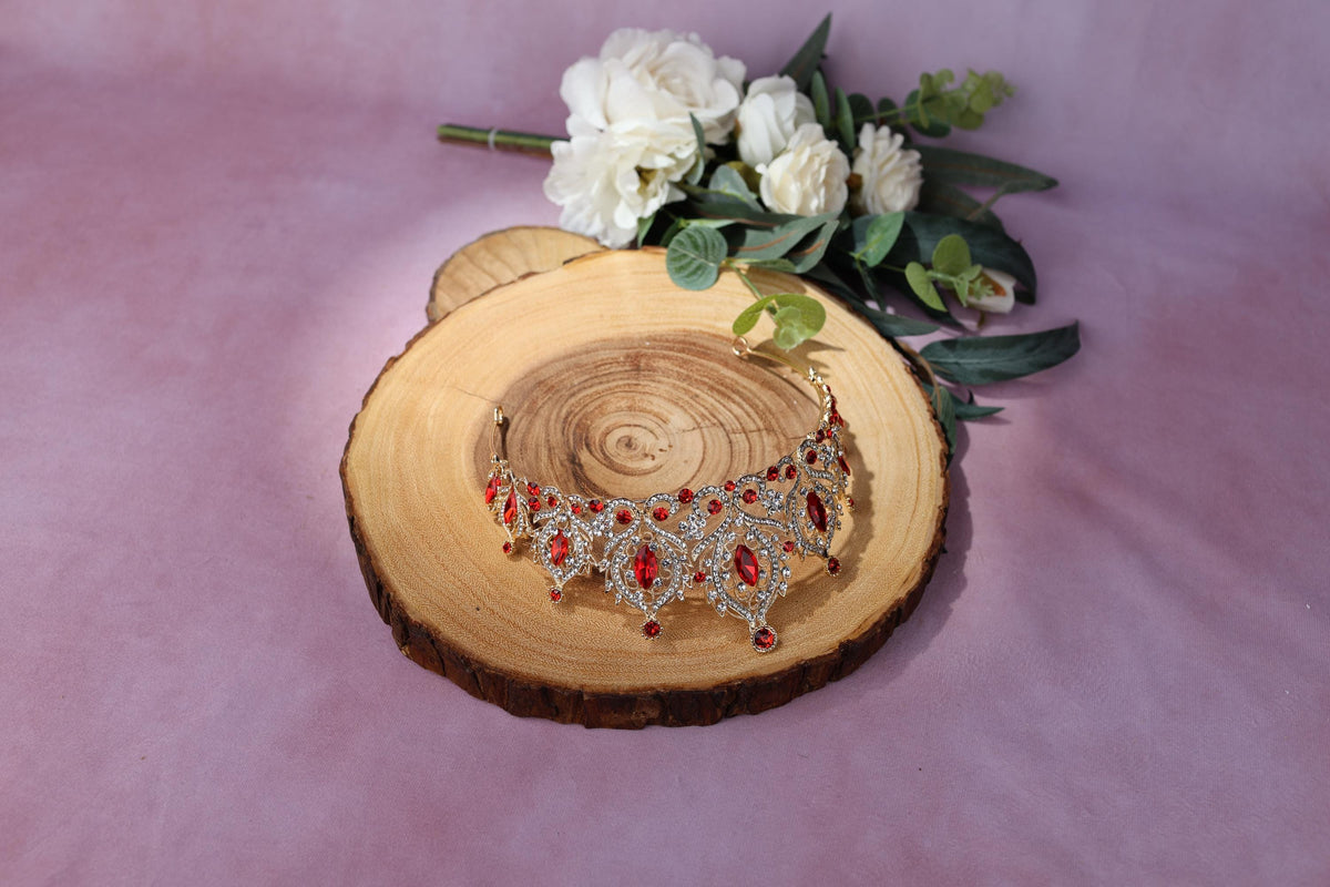 a piece of wood with a necklace on it