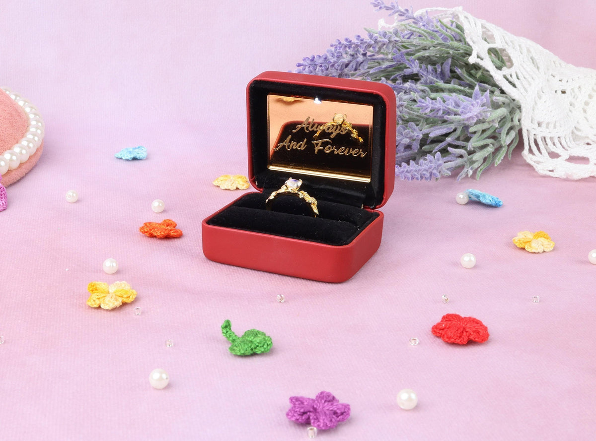 LED Engagement Ring Box: Proposal Ring Bearer