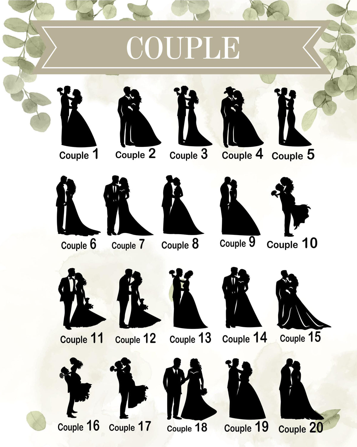 a poster of a couple's wedding date