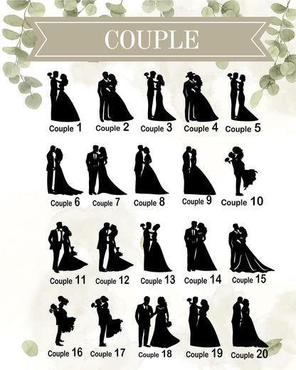 a poster of a couple's wedding date