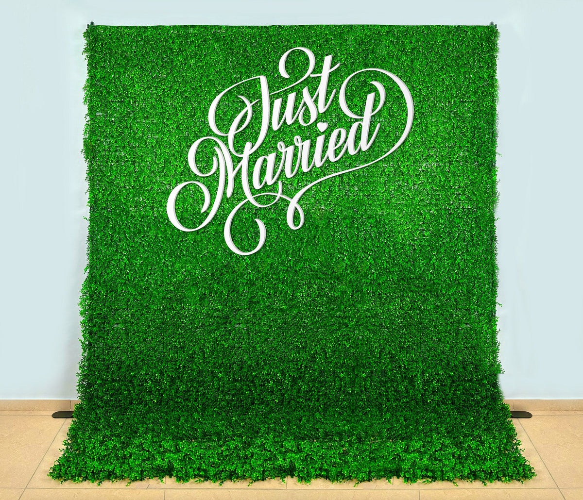 Green Grass Wedding Backdrop: Boxwood Hedge Panel (20"x20")
