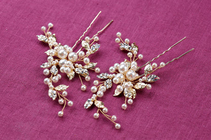 a close up of a pair of hair pins