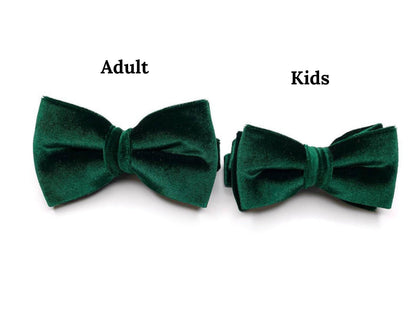 Velvet Suspenders and Bow Tie Set: Father & Son Wedding Outfit