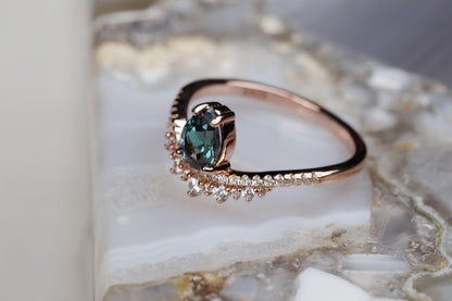 a close up of a ring on a table