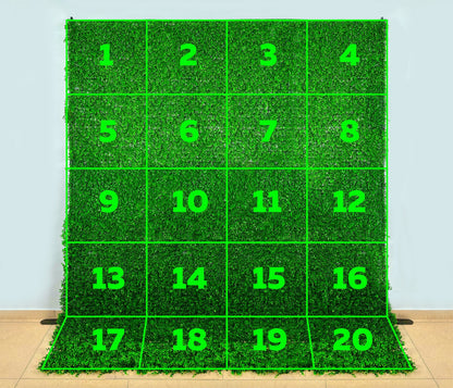Green Grass Wedding Backdrop: Boxwood Hedge Panel (20"x20")