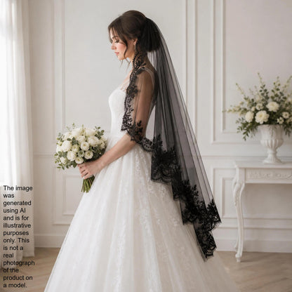 A bride in a white wedding dress holding a bouquet of white flowers stands in a room with a white wall and a vase of flowers.