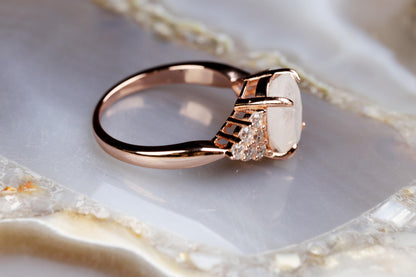 a close up of a ring on a marble surface