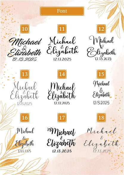 a large set of calligraphy font and numbers