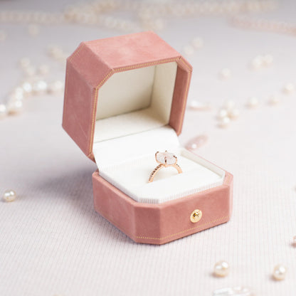 Velvet Ring Box: Monogrammed Wedding Ring Bearer