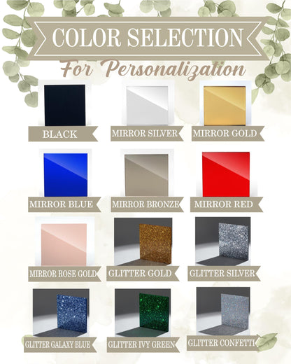 a poster with different colors of glass