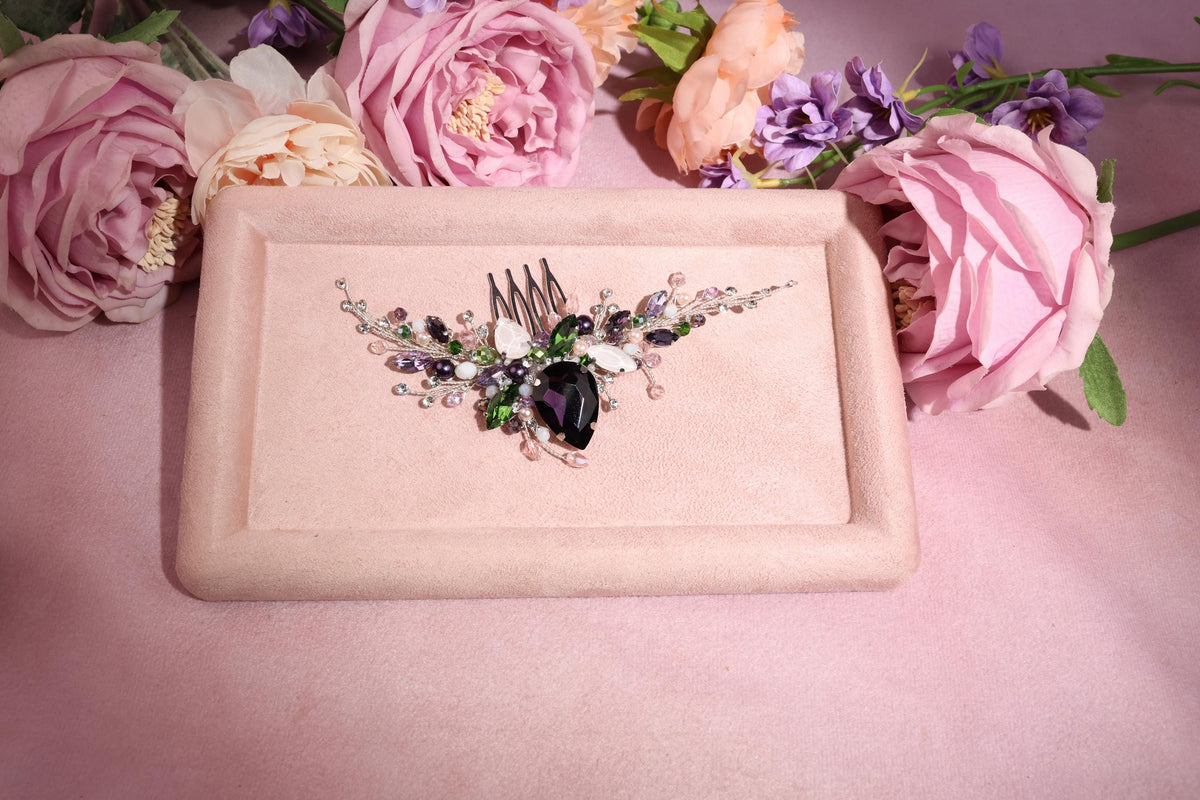 a close up of a plate with flowers on it