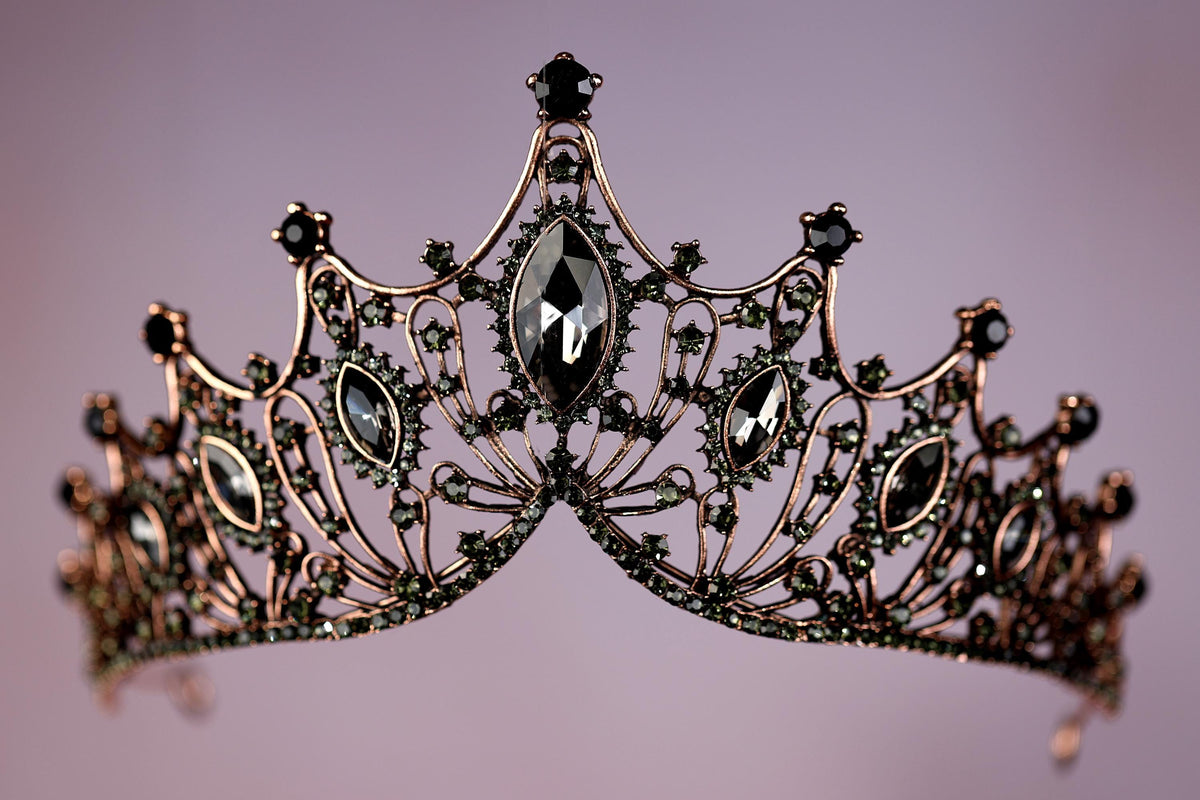 a tiara with jewels and jewels on it