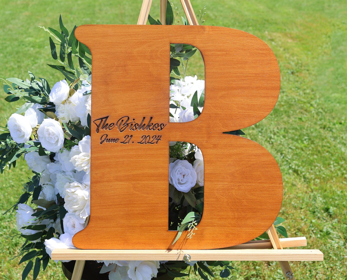 Personalized Letter Guest Book: Rustic Wedding Alternative