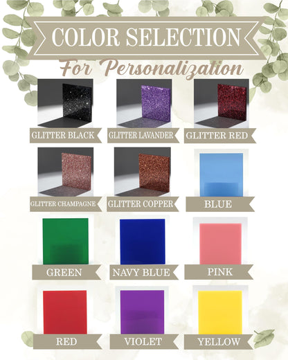 a poster with a bunch of different colors on it
