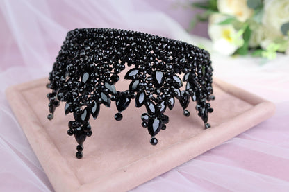 a close up of a bracelet on a tray